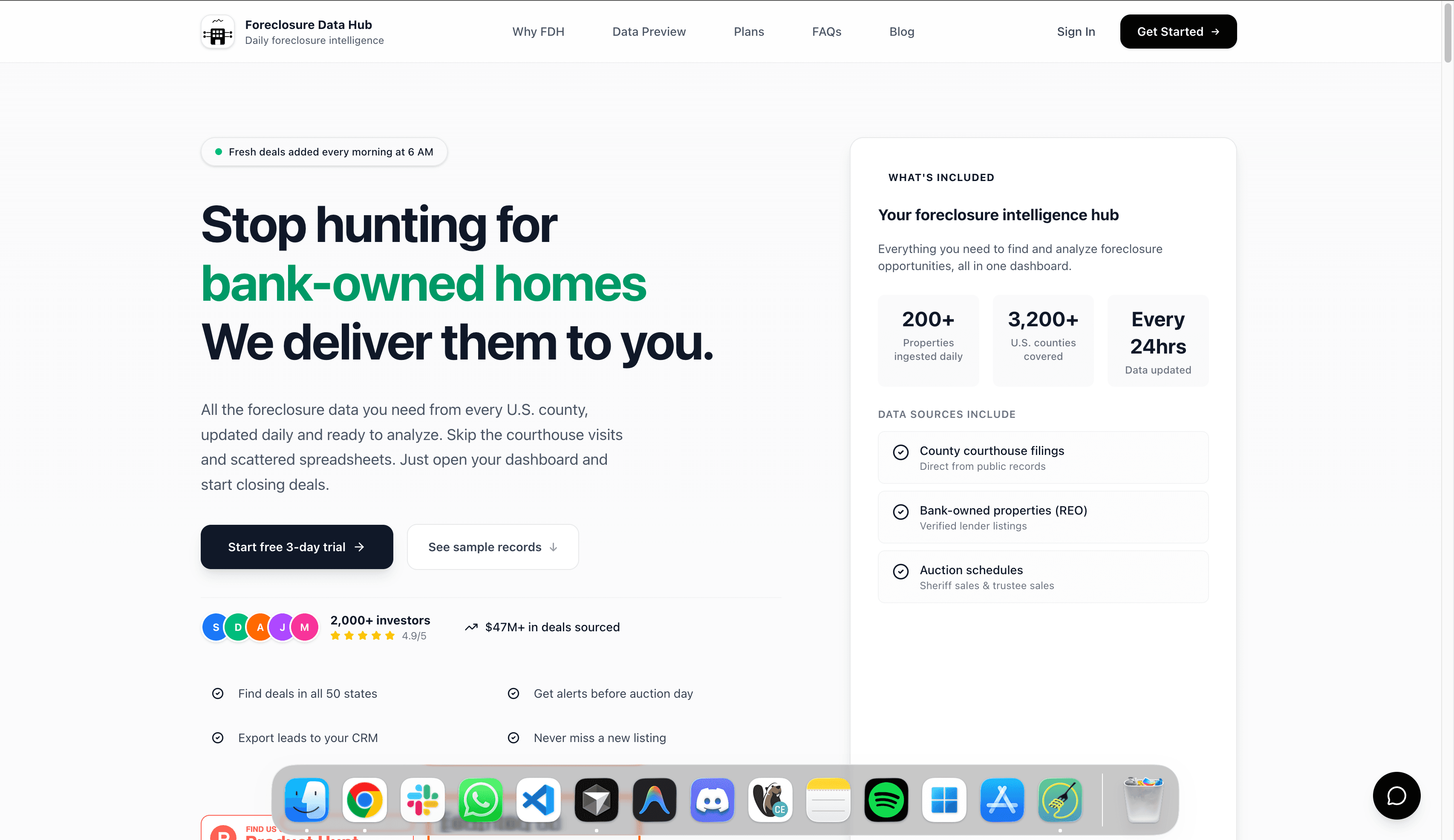Foreclosure Data Hub — Data Automation screenshot 1