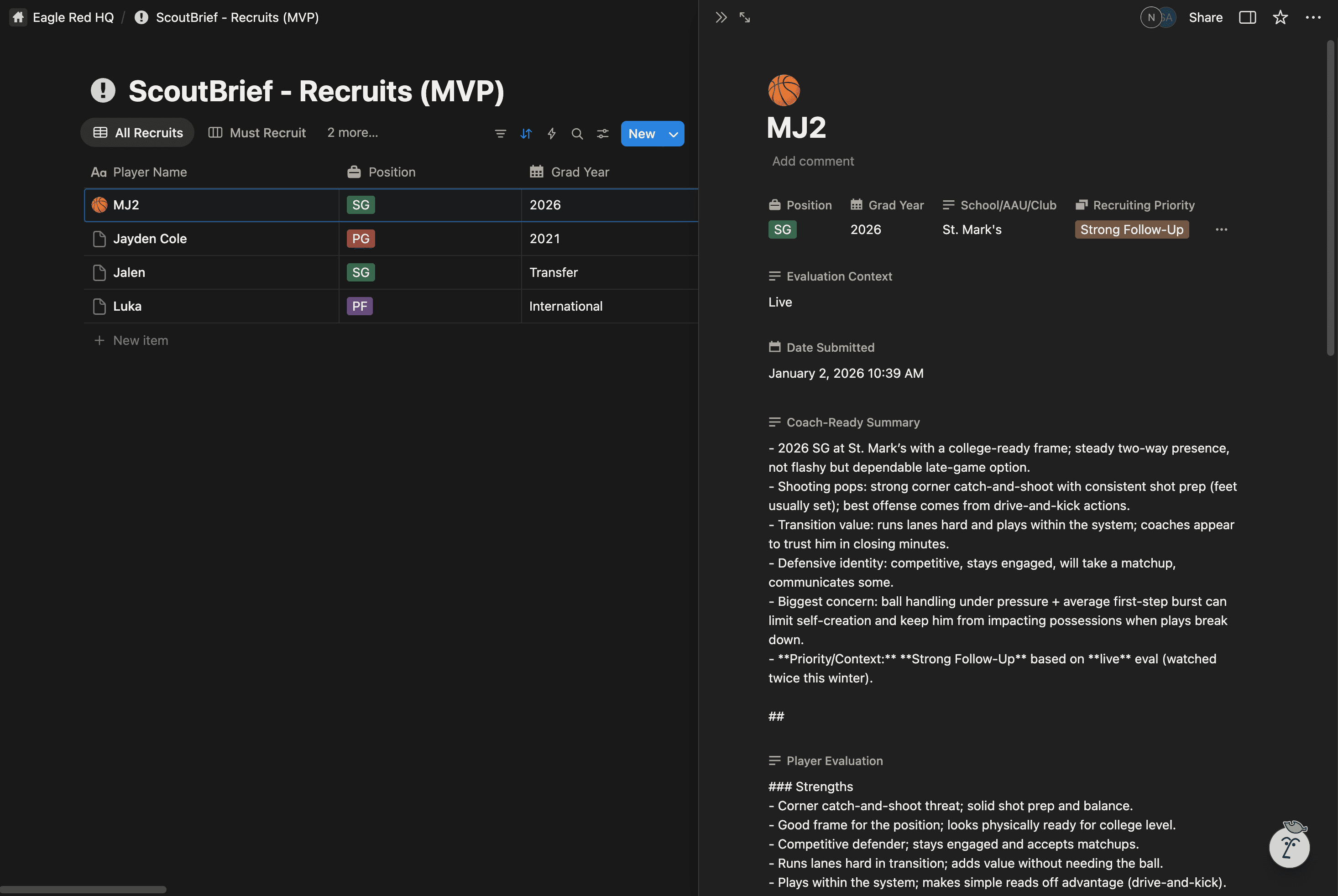 ScoutBrief MVP Automation for Sports Insights — AI Automation screenshot 3